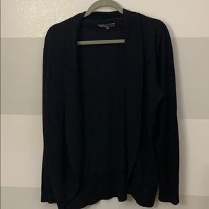 89th & Madison Black Front Open Cardigan